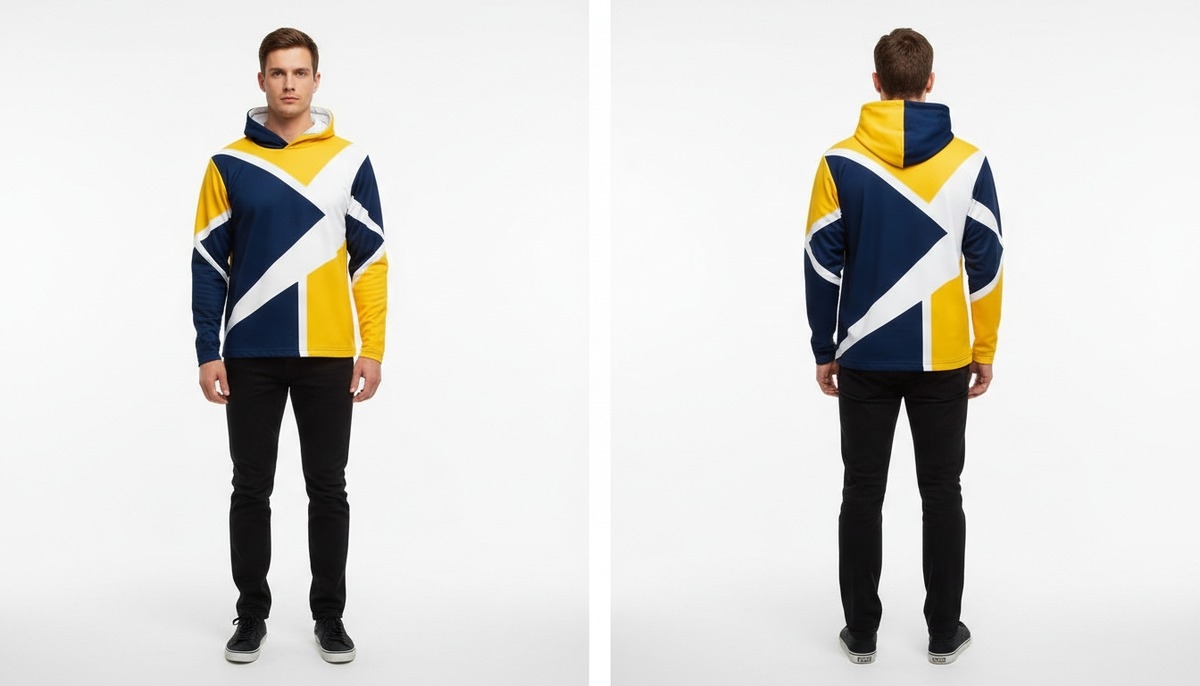 Custom Hooded Shirt SI-1008 in Hooded collection by Shirtify International