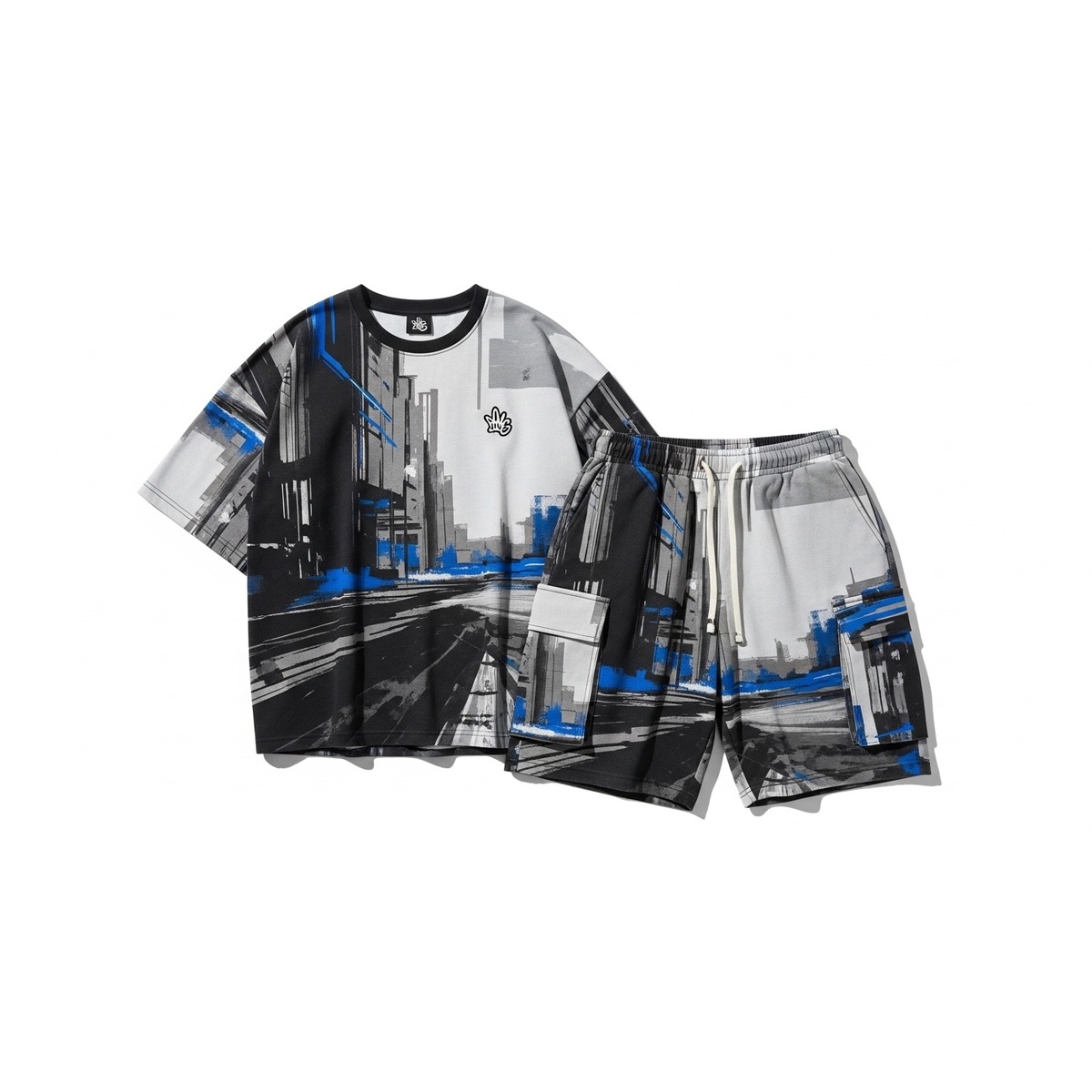 Custom Streetwear Short Set SI-4118