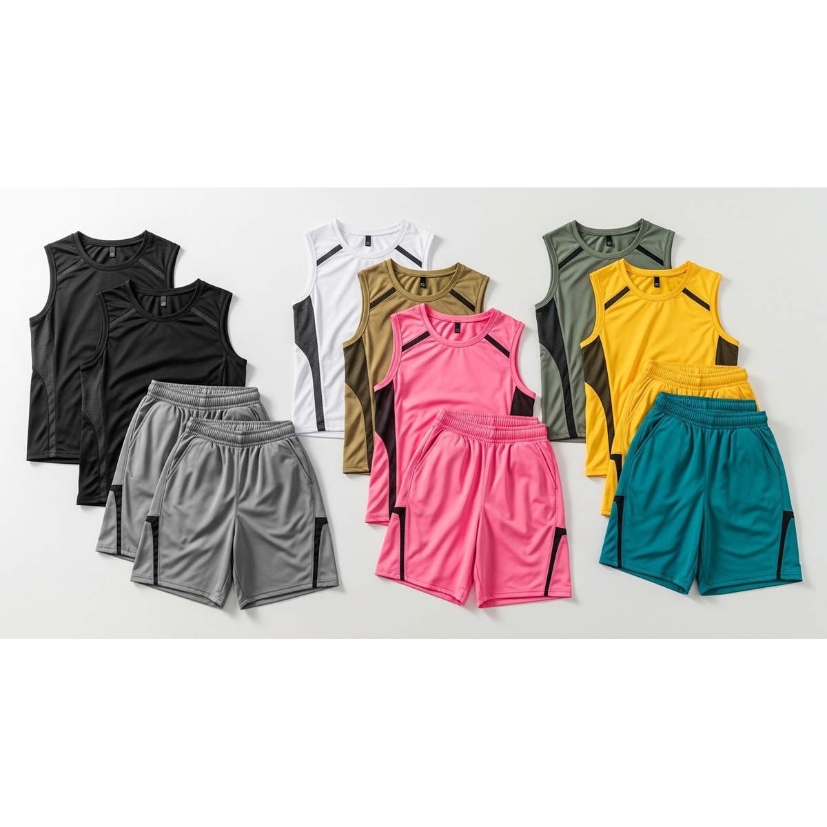 Custom Sleeveless Short Set SI-4218