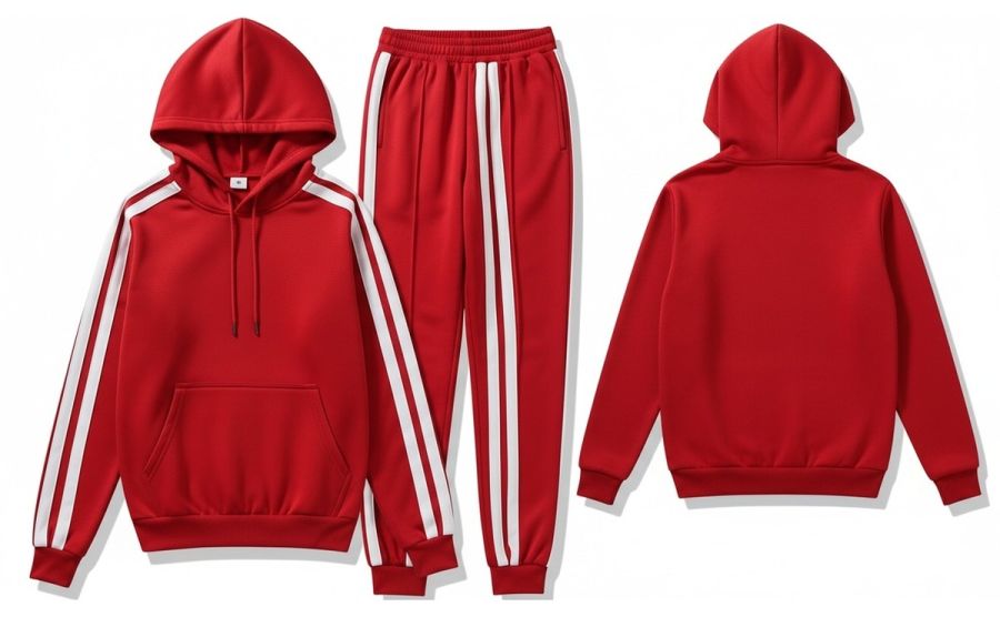 Custom Fleece Tracksuit SI-3505 - Professional Sportswear Manufacturer