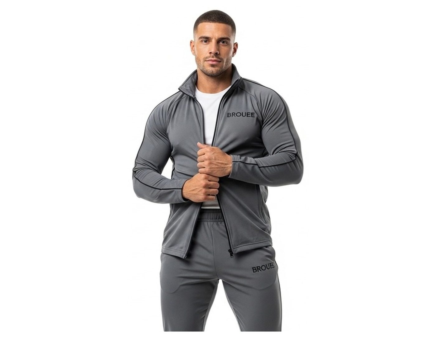 Custom Gym Tracksuit SI-3801 - Professional Sportswear Manufacturer