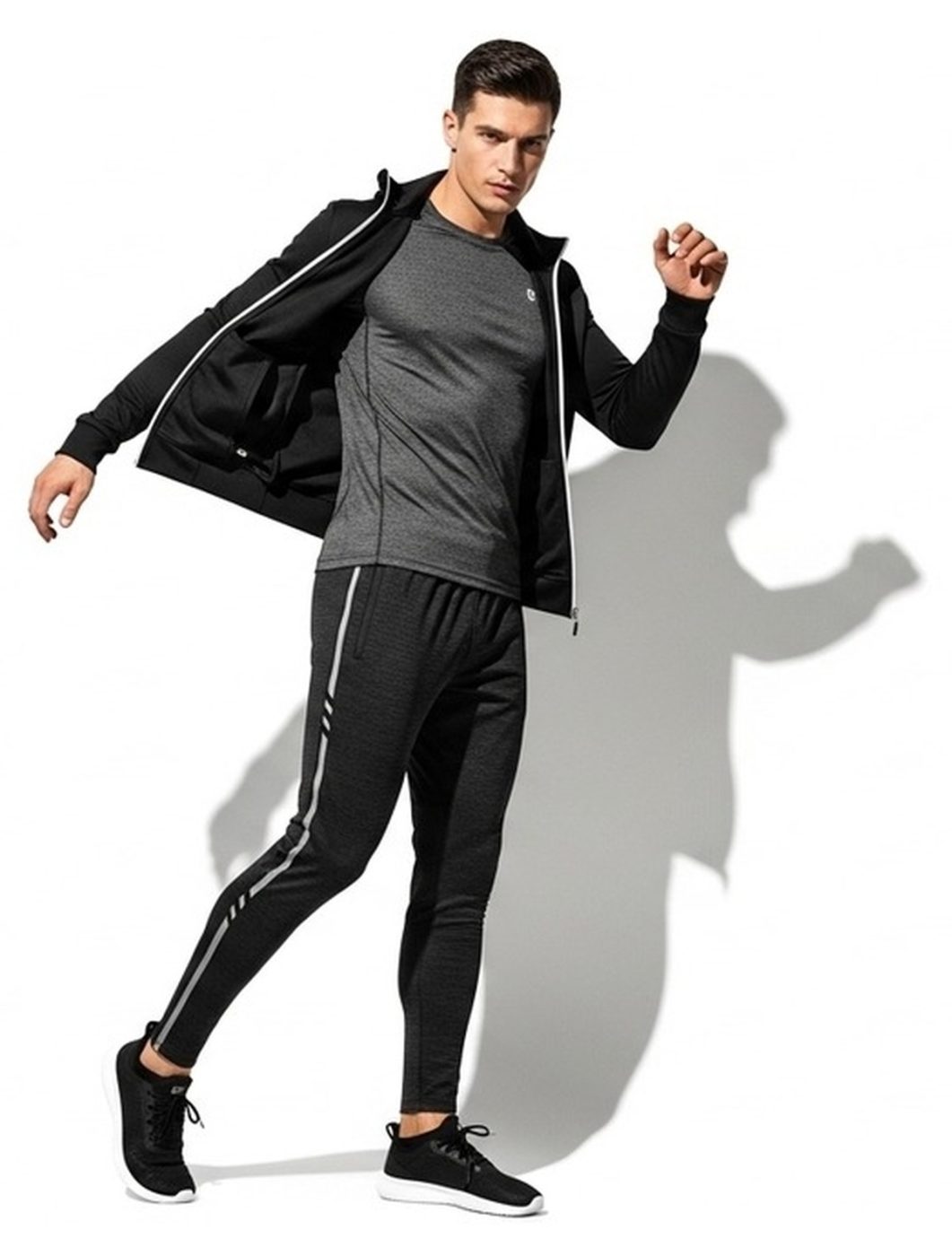 Custom Gym Tracksuit SI-3808 - Professional Sportswear Manufacturer
