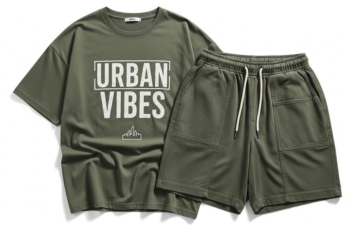 Custom Streetwear Short Set SI-4108 - Professional Sportswear Manufacturer